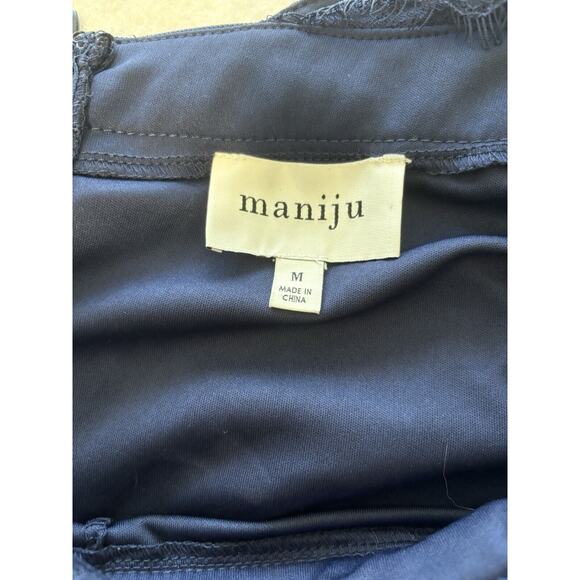 Maniju Forever Impressing Navy Blue Tulle‎ Dress Med Formal Event Wedding - Picture 7 of 7